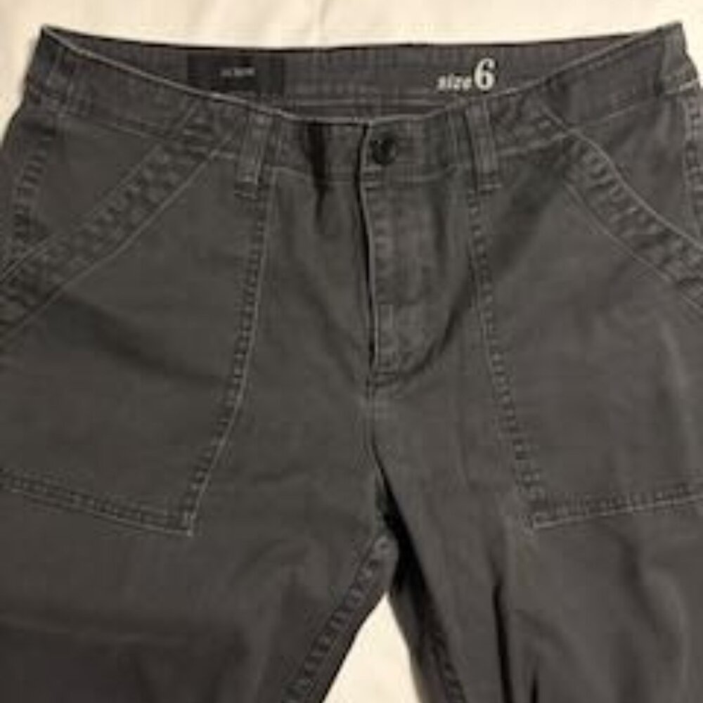 J. Crew charcoal grey cotton straight leg pant